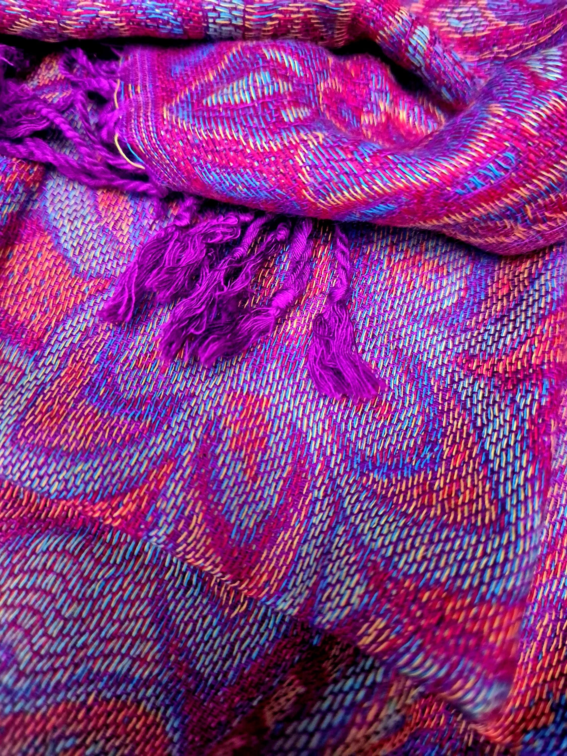 Cashmere Keffiyeh Style Scarf