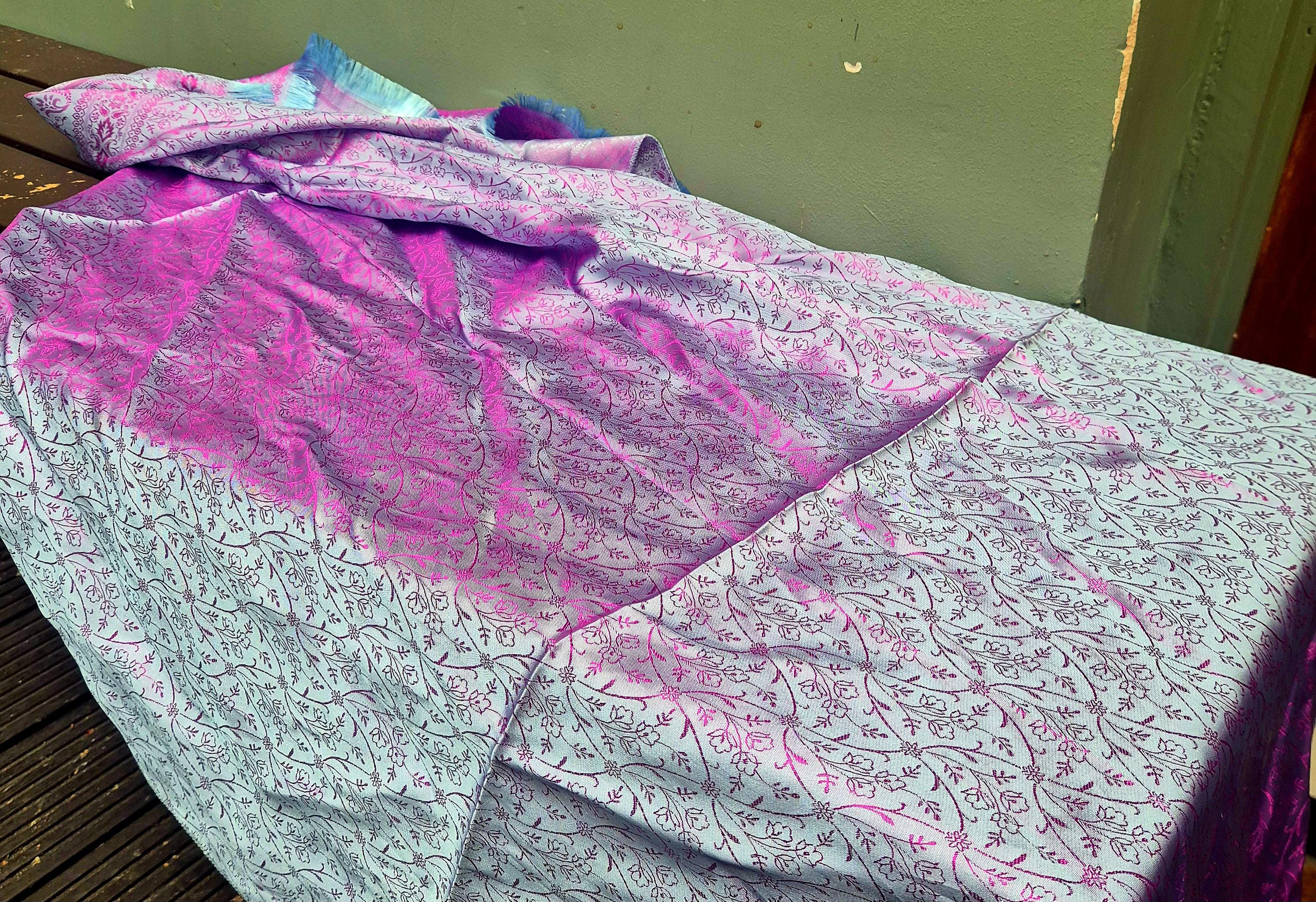 Silk Keffiyeh Style Scarf
