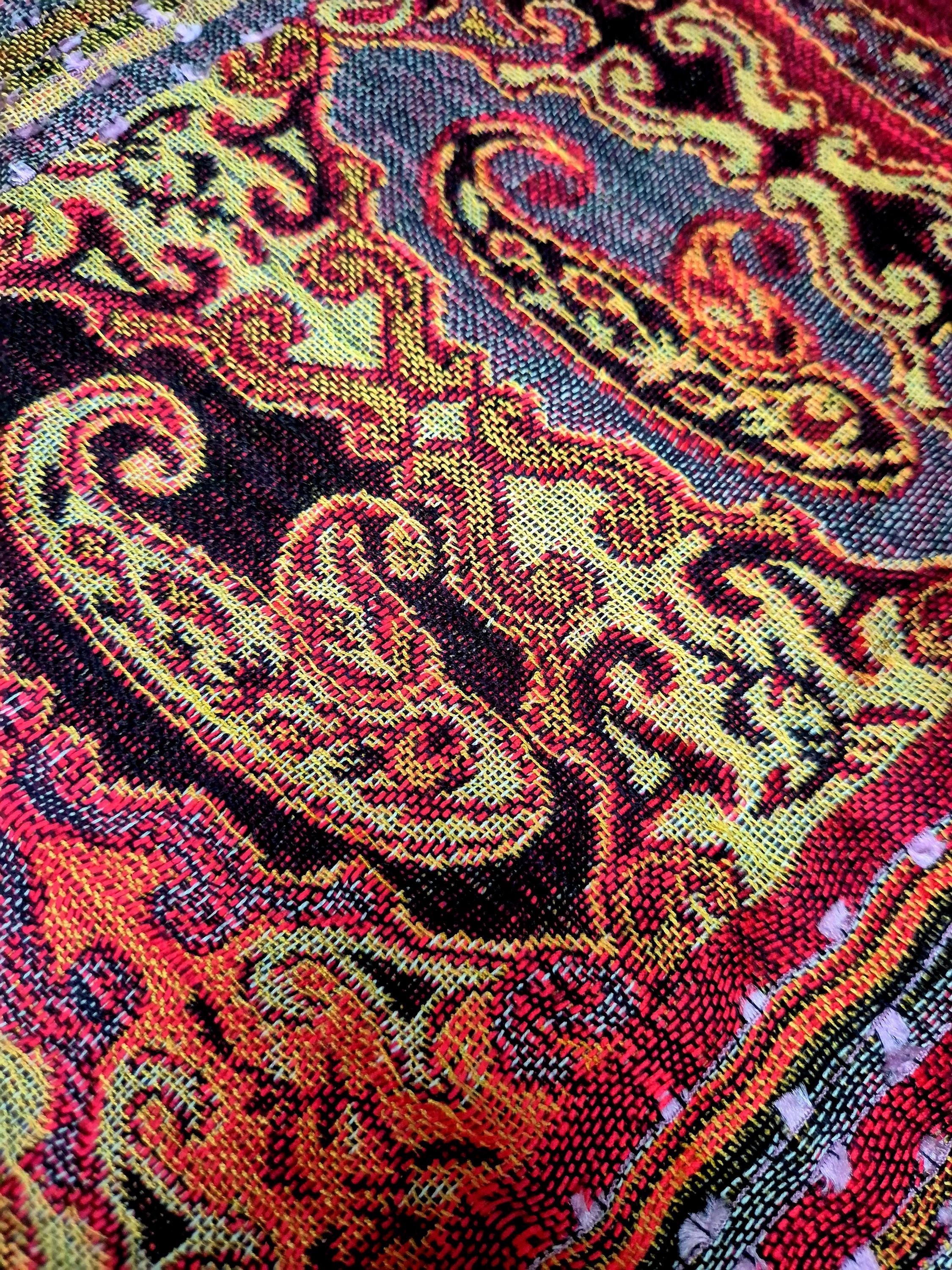 Cashmere Scarf/Headscarf Embroidered
