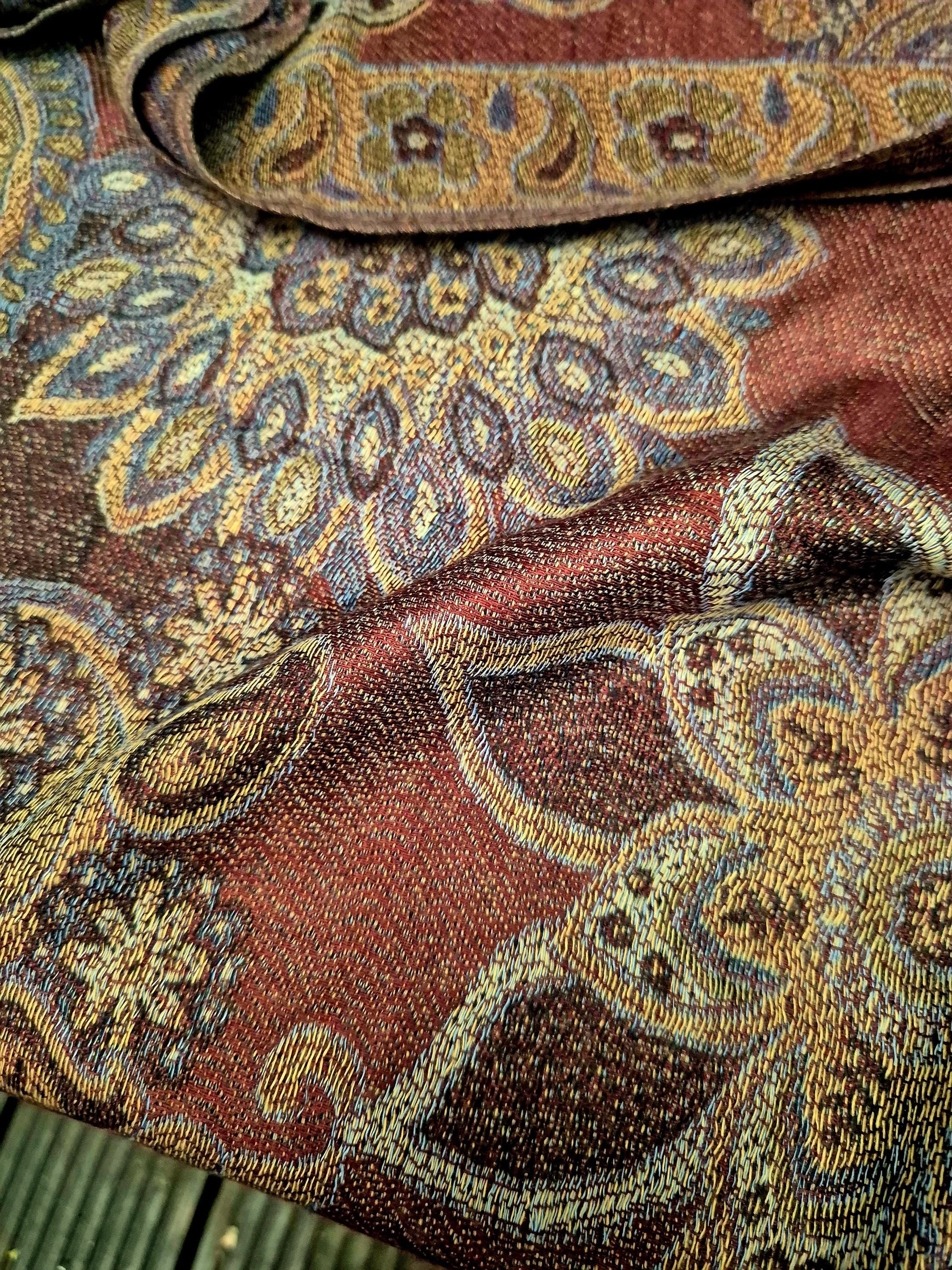 Cashmere Scarf/Headscarf Brown with Artistry