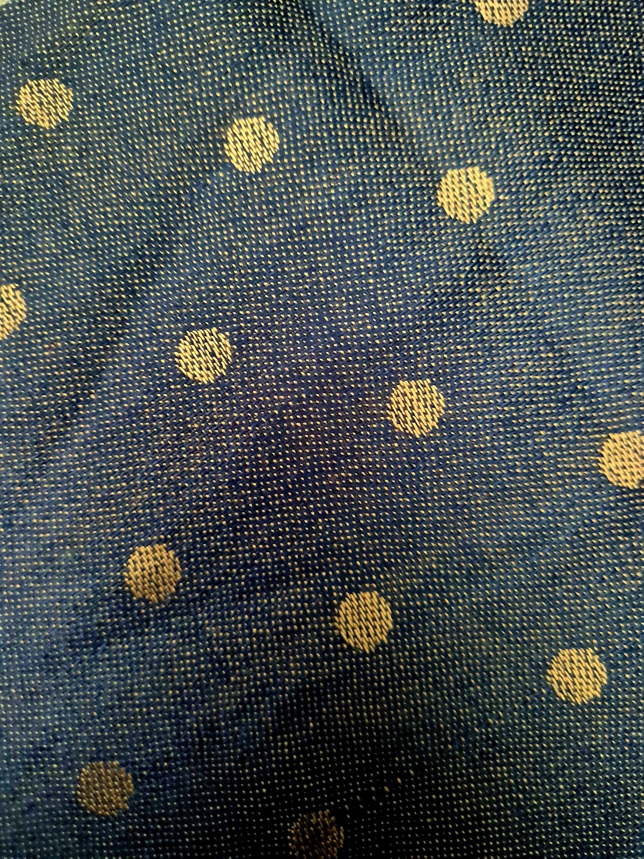 Cashmere Scarf/Headscarf Embroidered Blue