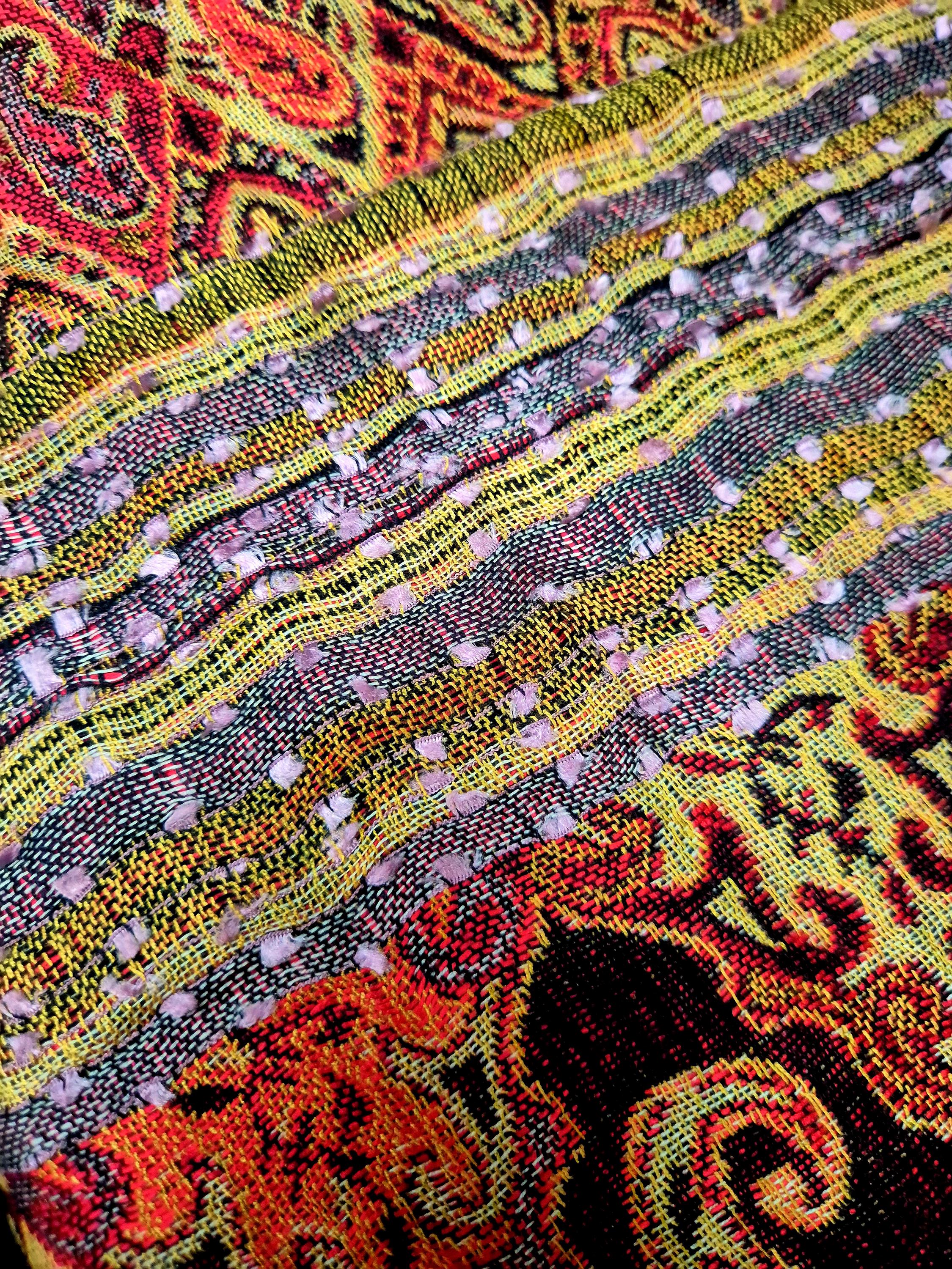 Cashmere Scarf/Headscarf Embroidered