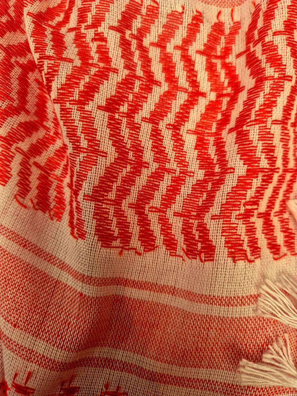 Palestinian-Made Keffiyeh Headscarf for All Seasons, Handmade in East Jerusalem