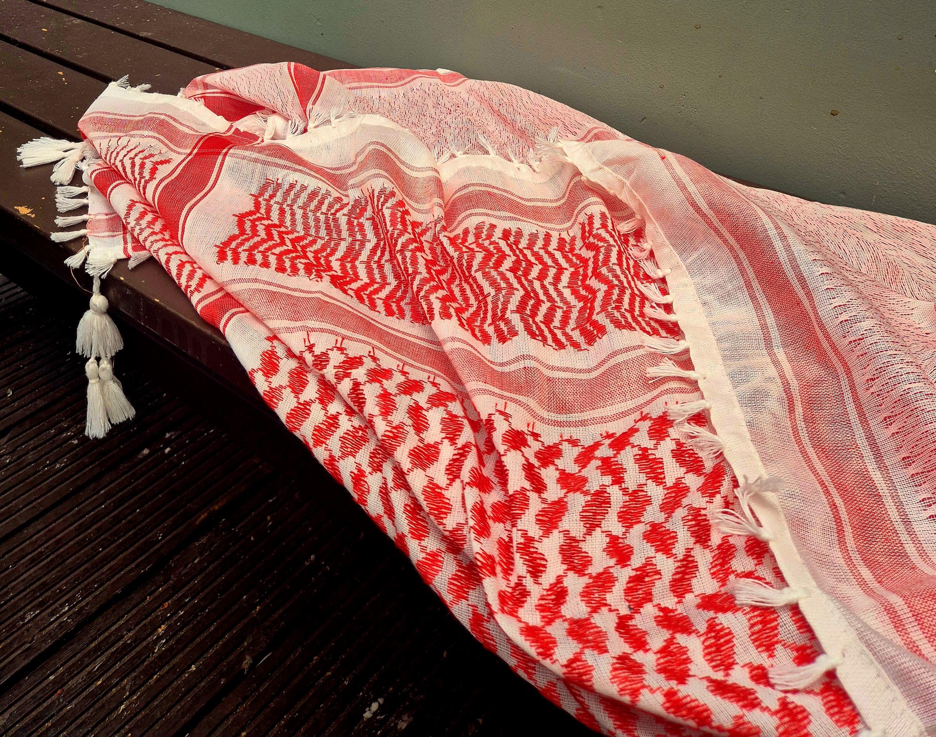 Palestinian-Made Keffiyeh Headscarf for All Seasons, Handmade in East Jerusalem